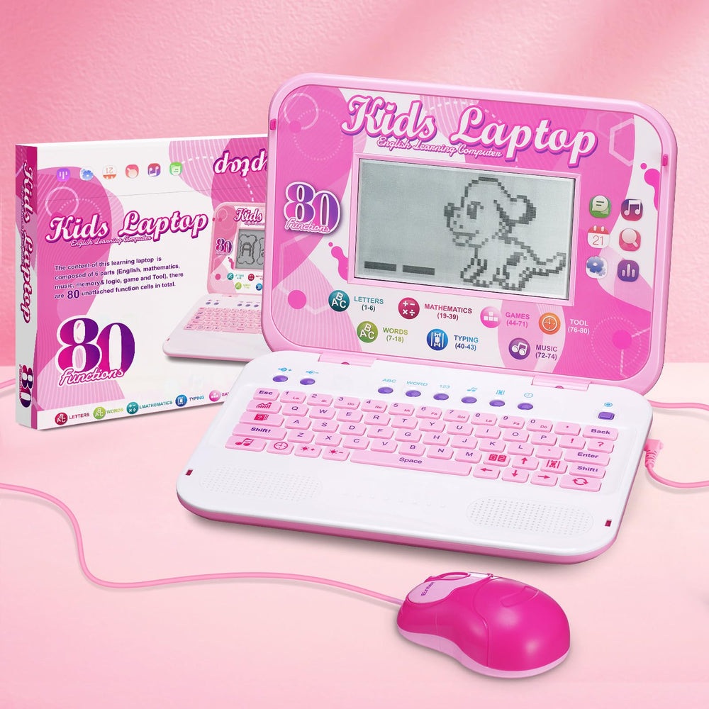 LESHITIAN Kids Laptop gift-ready packaging, perfect for birthdays and back-to-school.
