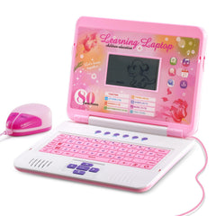 LESHITIAN Kids Laptop keyboard closeup shows child-friendly keys for easy typing practice.