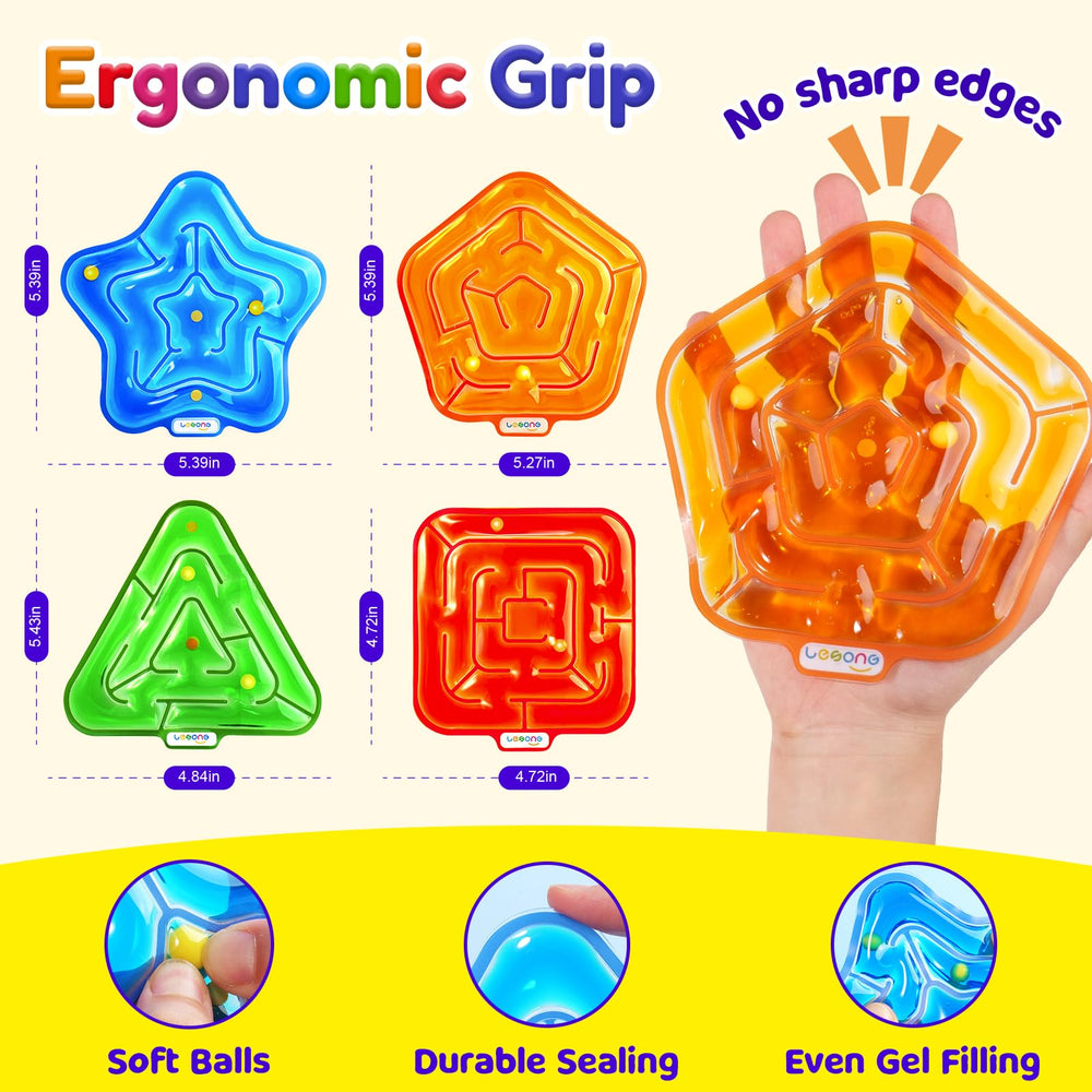 LESONG autism sensory toy row with bright colors and calming texture