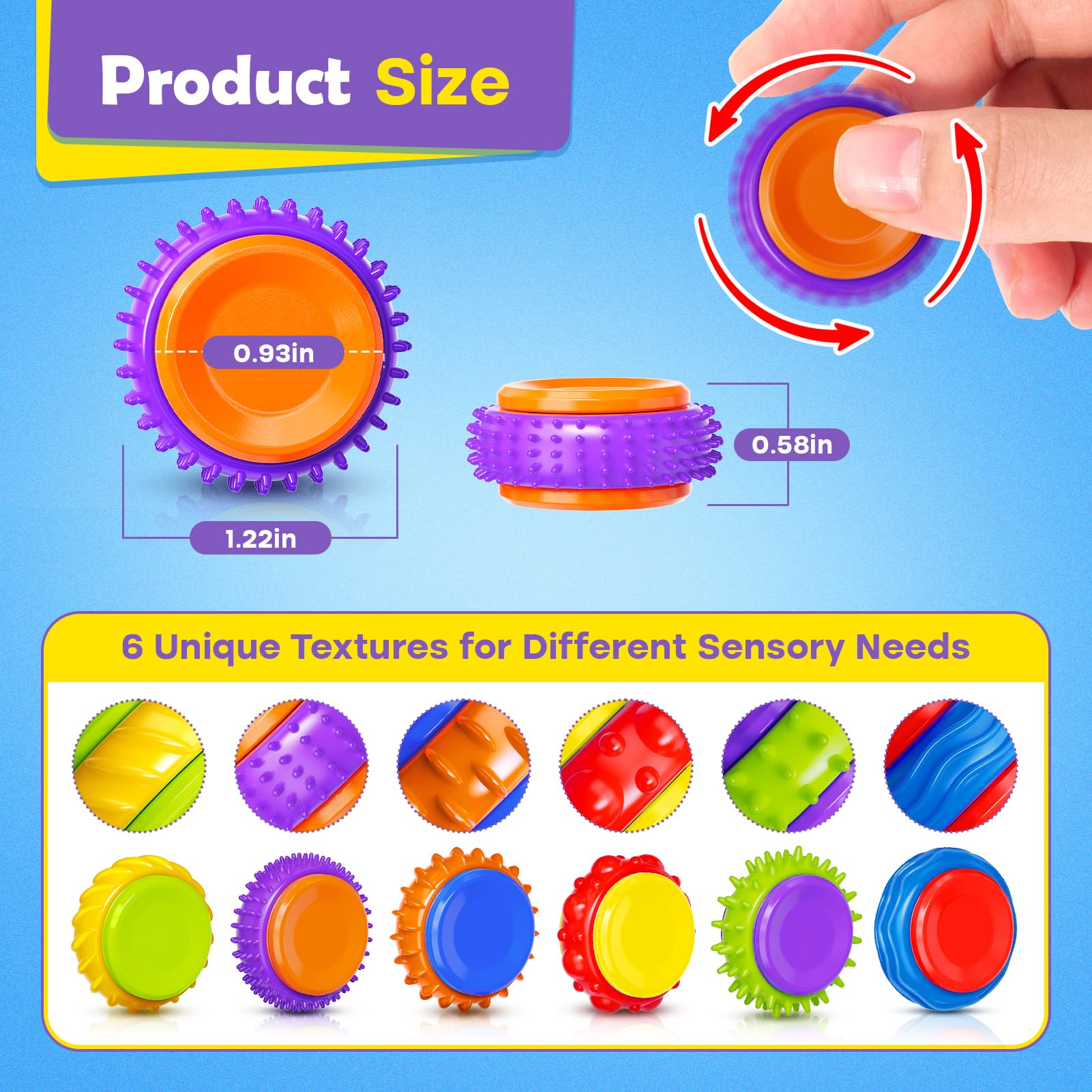 LESONG durable silicone fidget toy ensures safe, portable play anywhere