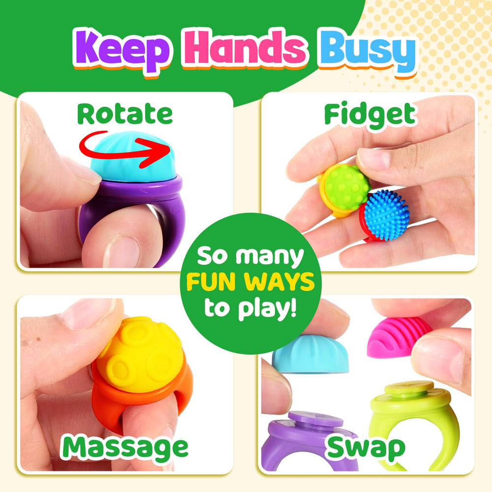 LESONG fidget rings pocket-size design keeps quiet stress relief handy on the go