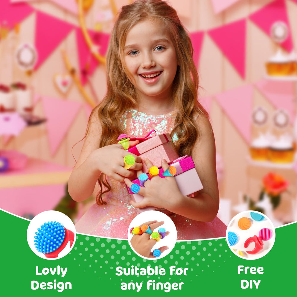 LESONG fidget rings separate design enables varied texture experiences and replayable play