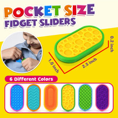 Lesong fidget slider color swatches provide visual variety to soothe nerves.