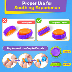 LESONG portable fidget toy on the go fits pockets and backpacks for anytime fun