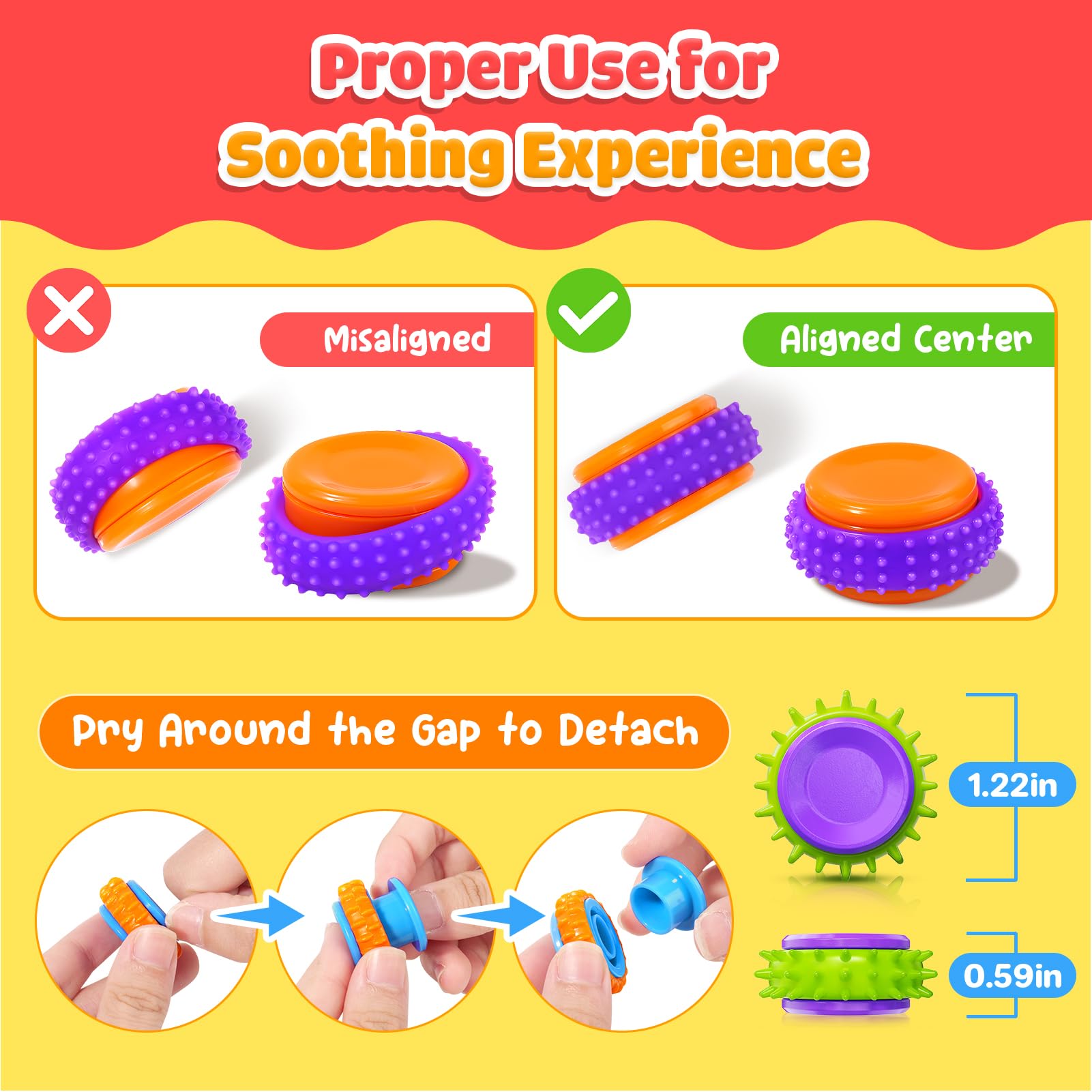 Lesong portable stress-relief toy; carry-ready for on-the-go calm