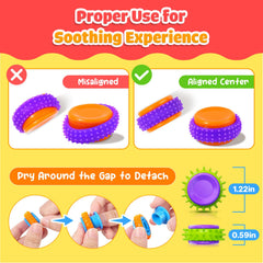 Lesong portable stress-relief toy; carry-ready for on-the-go calm