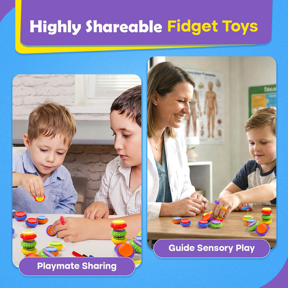 LESONG rotating fidget toys providing silent rotation for classroom use