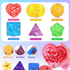 LESONG sensory gel maze with colorful paths stimulates visual and spatial awareness.