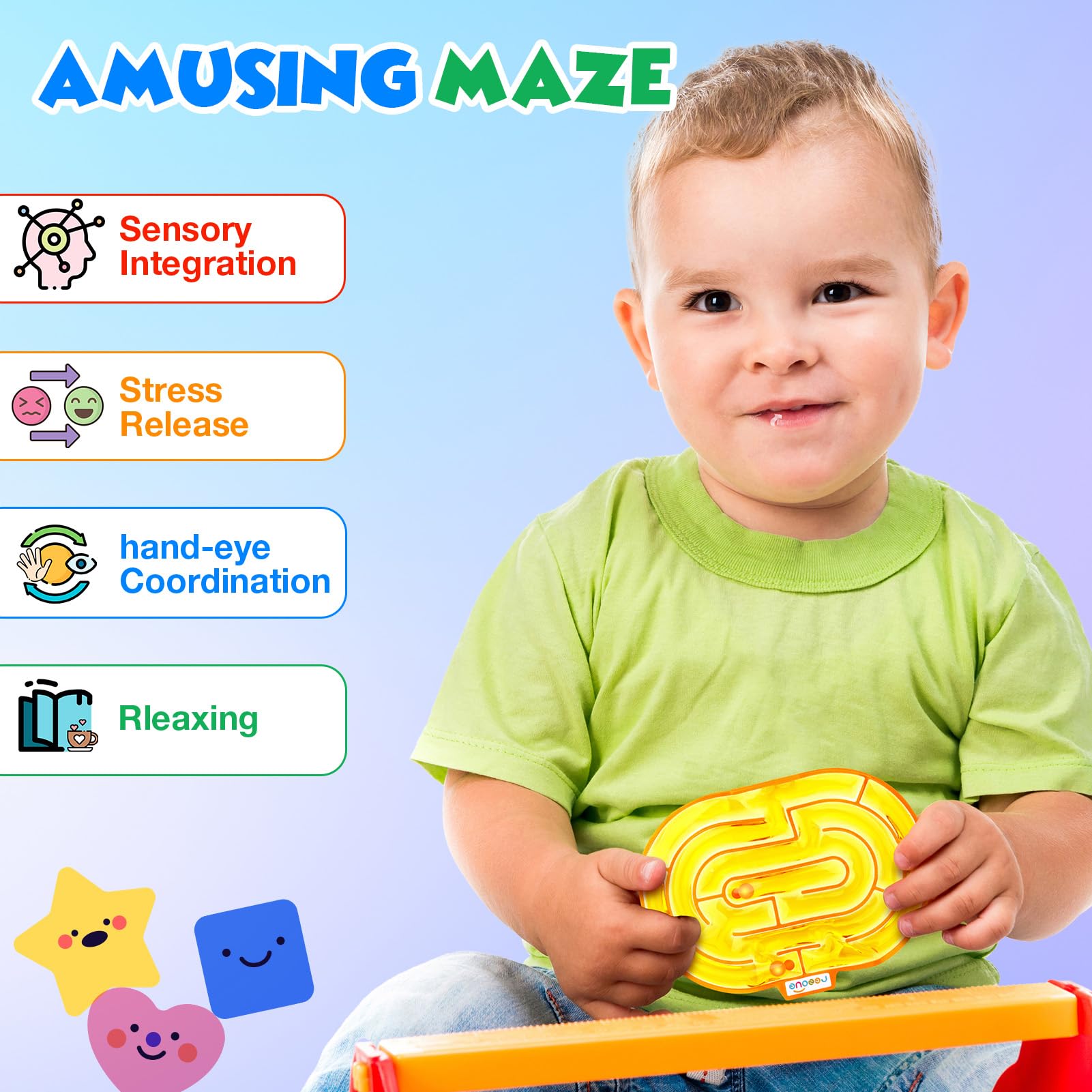 LESONG sensory gel maze dynamic puzzle invites planning and problem solving.