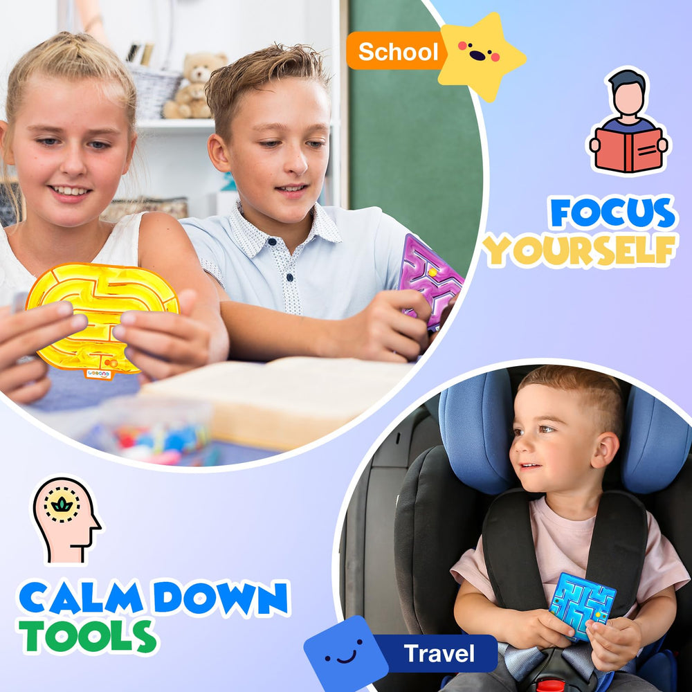 LESONG sensory gel maze travel-friendly design fits in bags and desks.