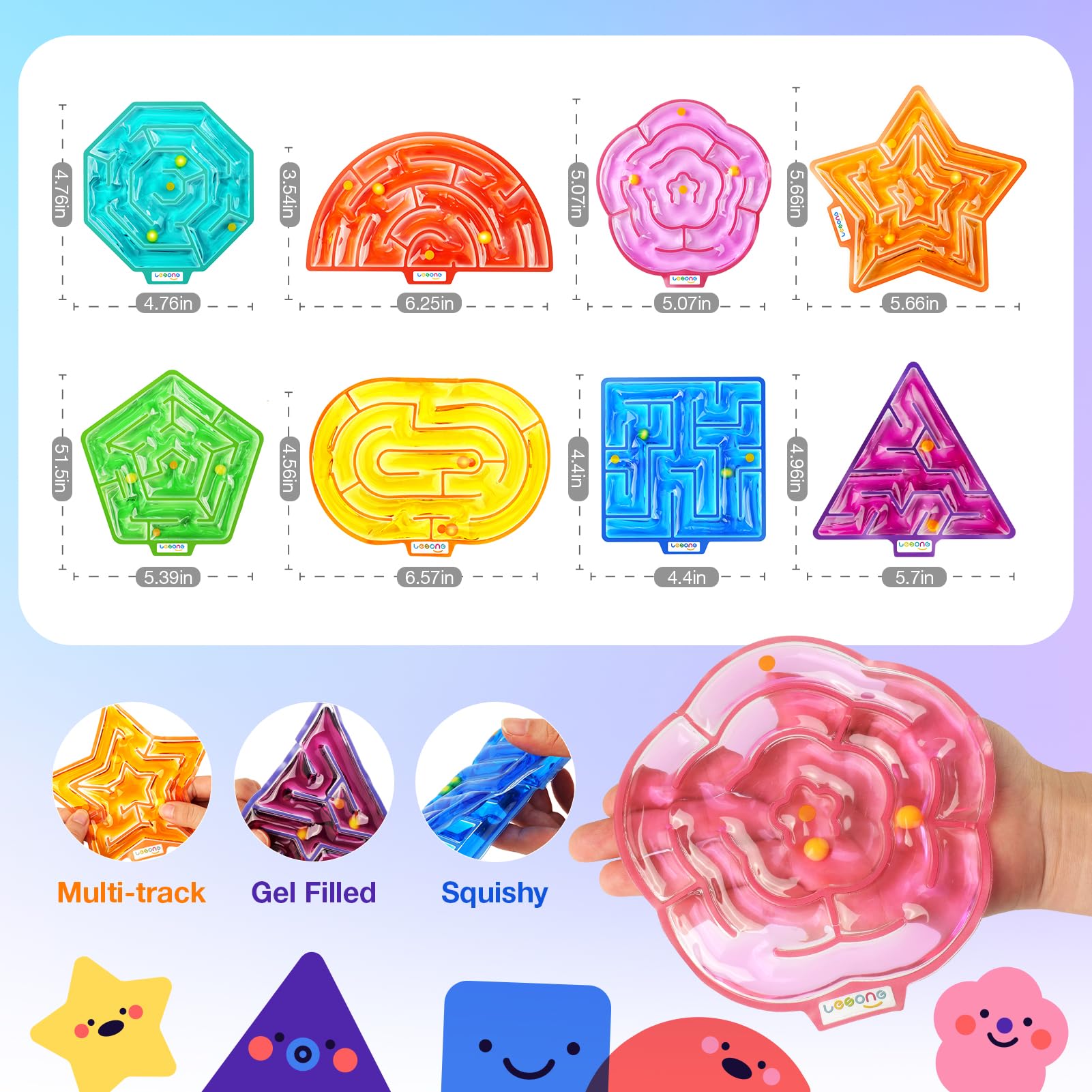 LESONG sensory maze toy durable plastic withstands daily use by kids