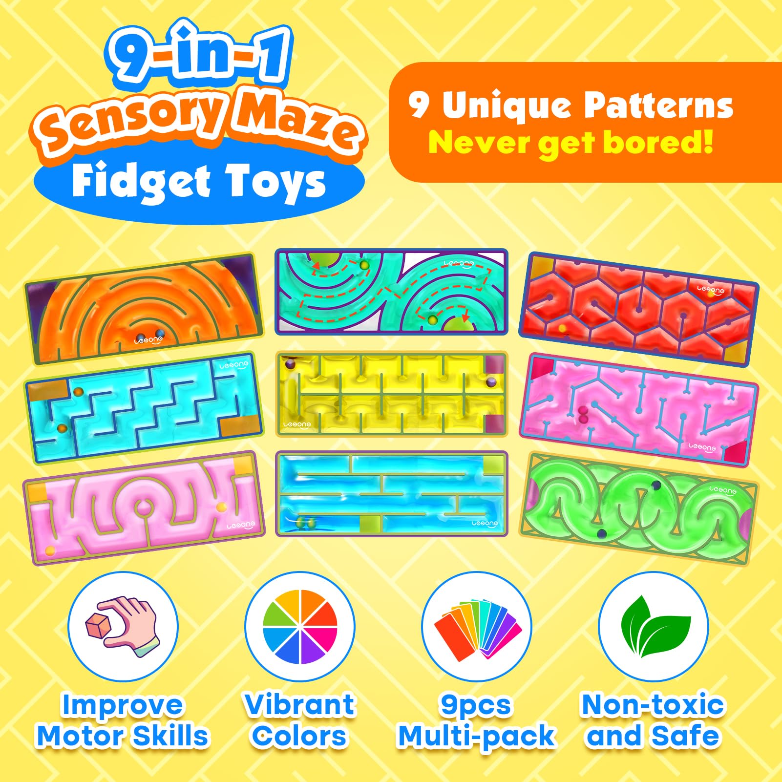 LESONG silent fidget mazes stay discreet for classrooms and offices.