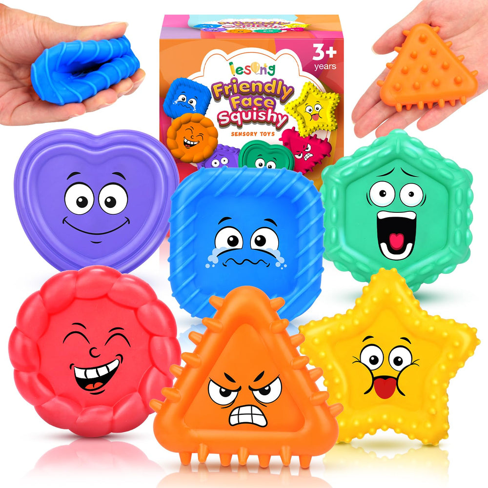 LESONG sensory toy with a heart face supports emotion recognition and calming play