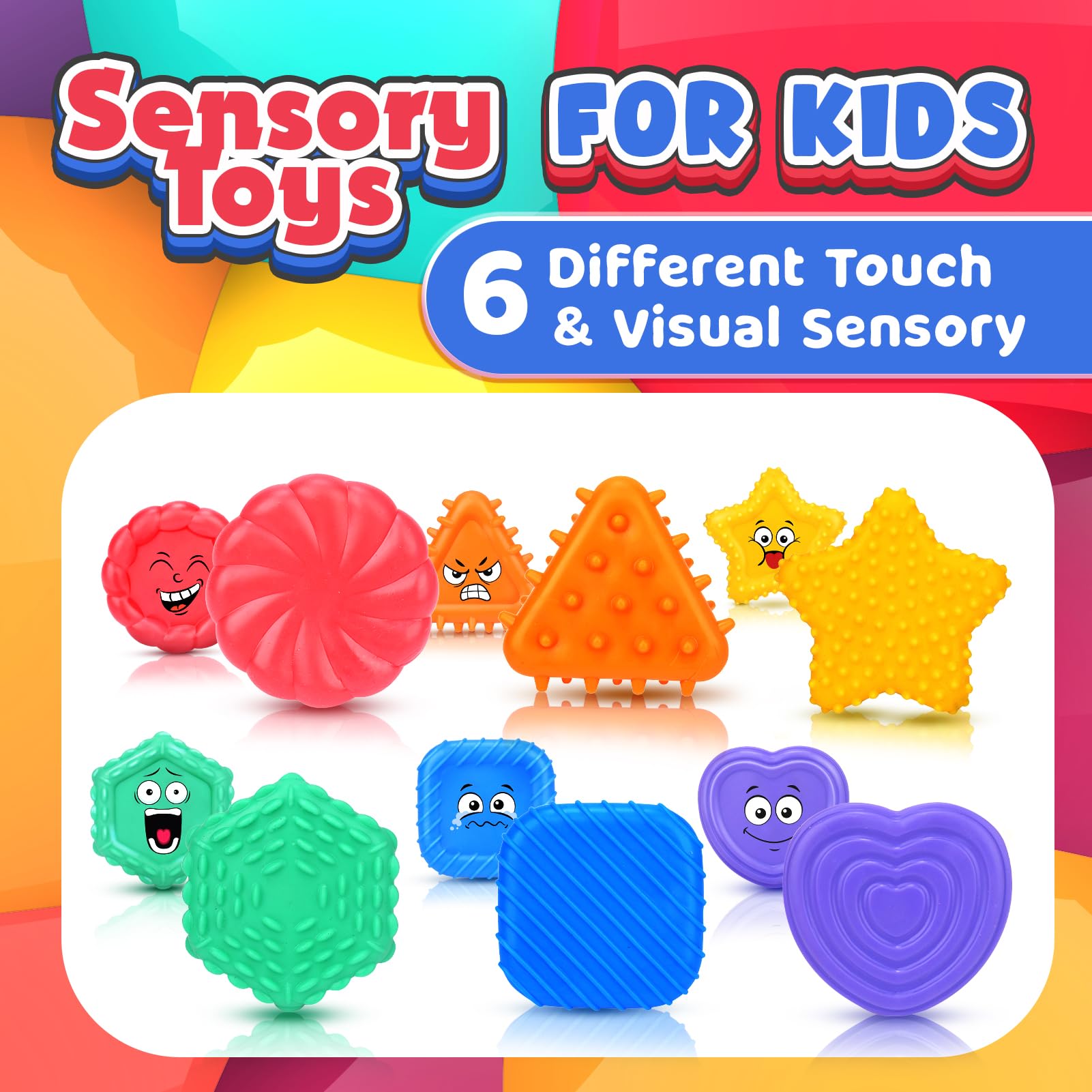 LESONG sensory toy with a hexagon face aids focus during learning activities
