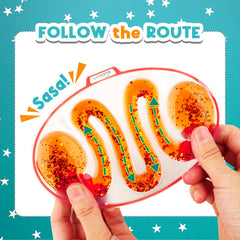 LESONG Sensory Tubes inside hands satisfying goo squish for focus.
