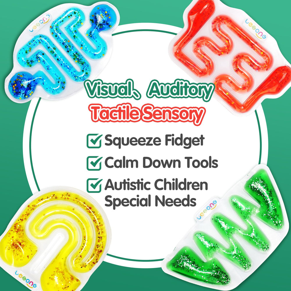LESONG Sensory Tubes no-mess durable construction prevents leaks and mess.