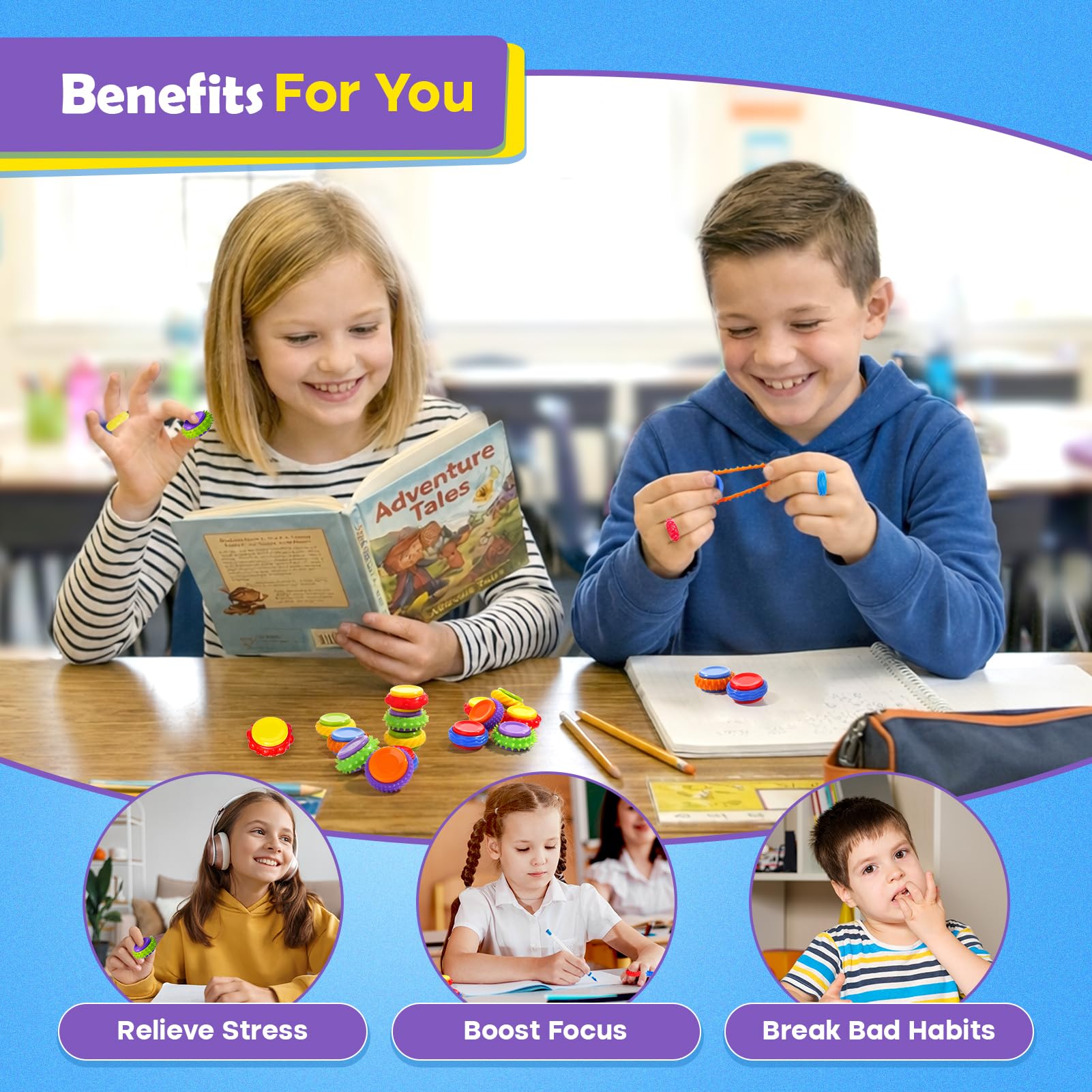 LESONG silicone texture sleeves offering varied tactile feedback for calm exploration