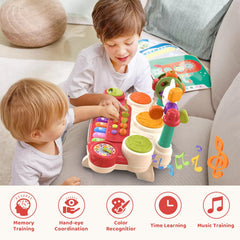 LESSETI 20-in-1 musical toy boisterous-buttons engaging curious fingers during learning play