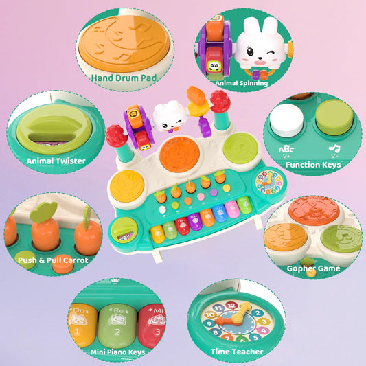 LESSETI 20in1 child playing alphabet mode supports early letter recognition