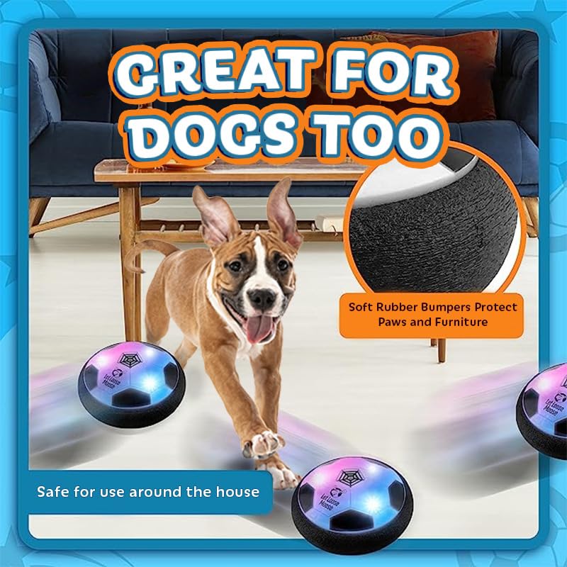 Let Loose Moose hover ball set helps kids kick and chase for coordination.