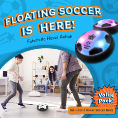 Let Loose Moose two-pack hover footballs glow, boosting kid-friendly playtime.