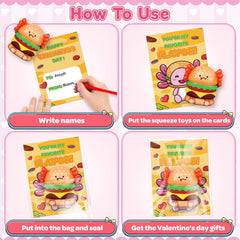 Letapapa axolotl cake slow-rise toy supports focus and joyful Valentines exchanges.