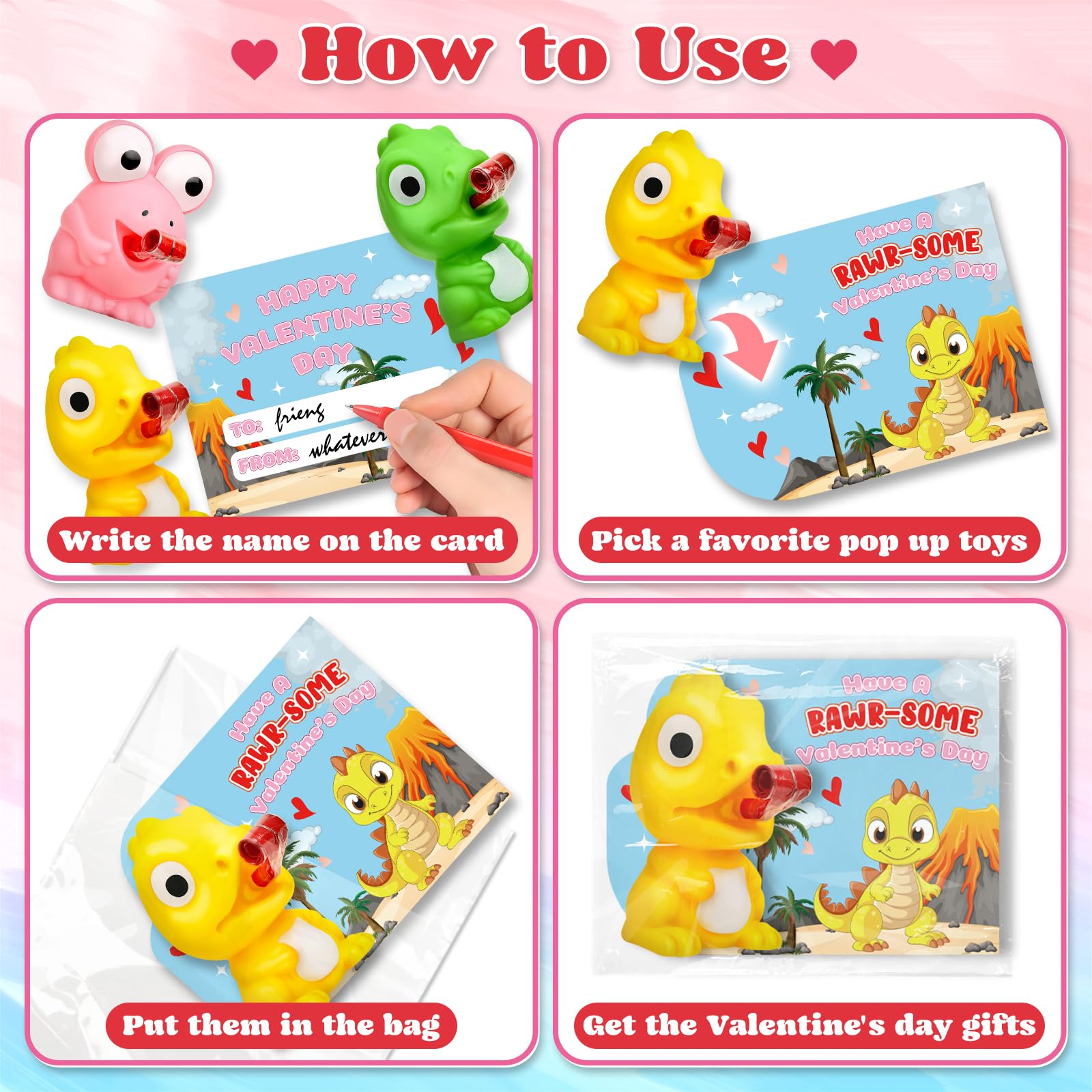 Letapapa classroom Valentine exchange favors ready for party use