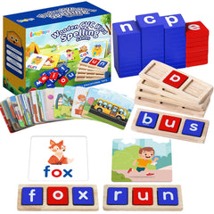 Letapapa CVC flash cards 60 double-sided for early reading and spelling.