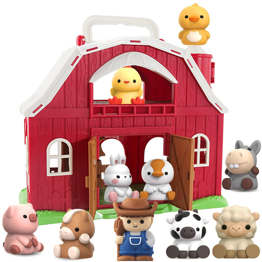 Letapapa farm big barn toy front view promotes durable, imaginative play