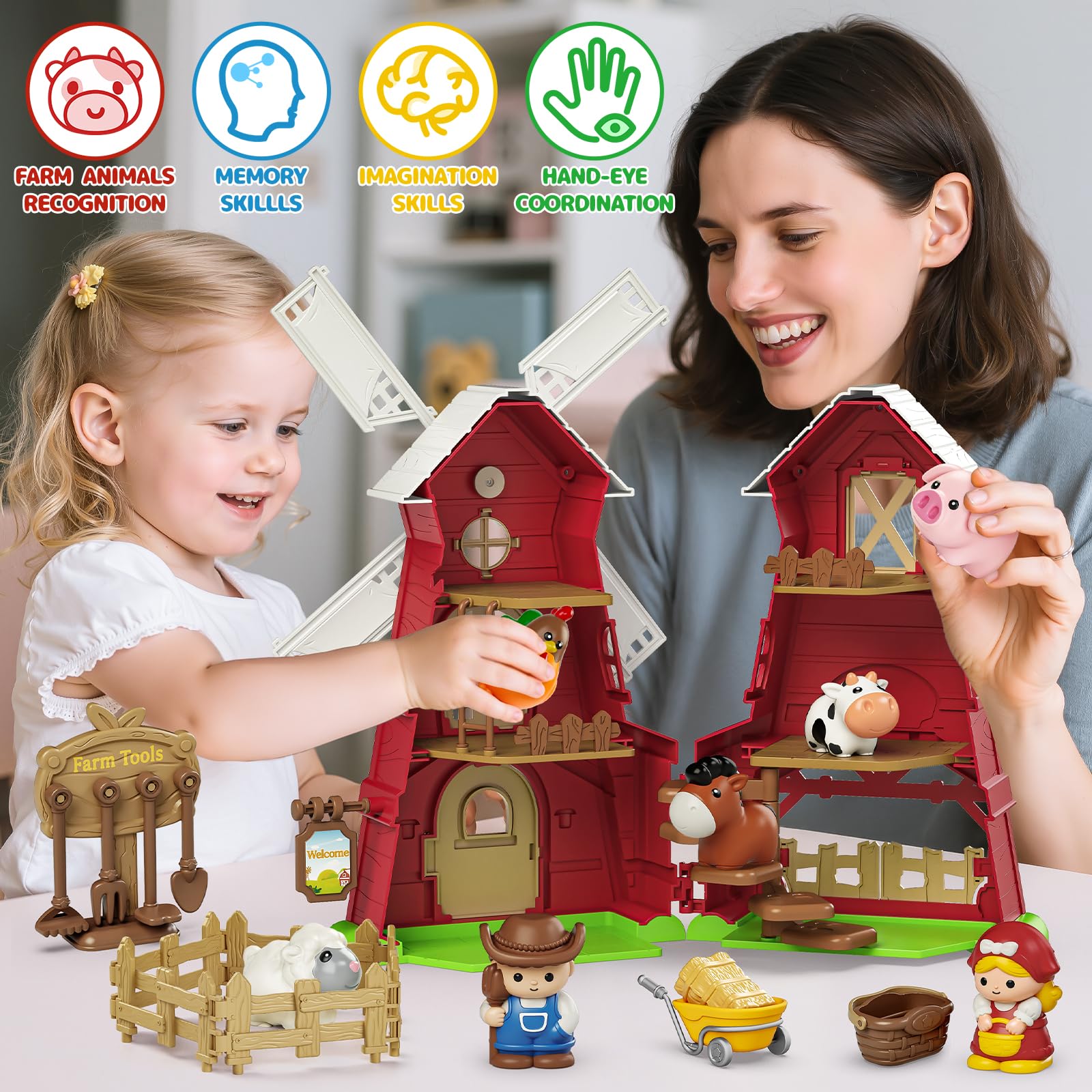 Letapapa farmer figure supports role-play and fine motor skill development.