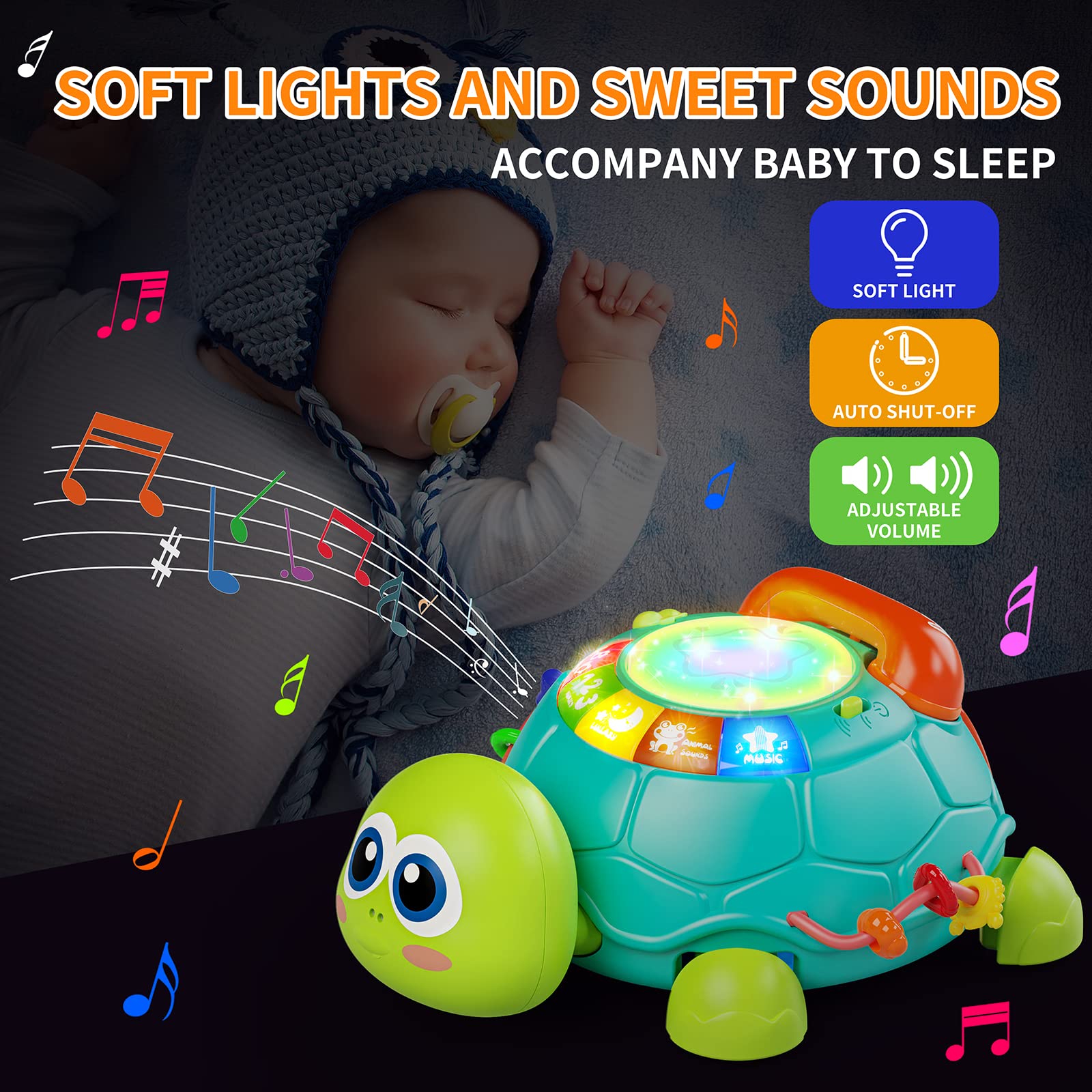 Letapapa gift-ready turtle toy, ideal for baby gifts.