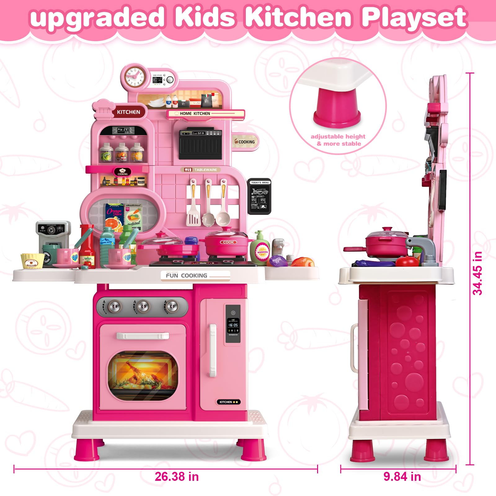 Letapapa Play Kitchen timer helps kids learn sequencing during play.