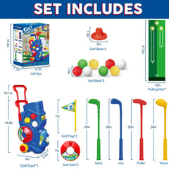 Letapapa toddler golf clubs showing left handed friendly design and durability