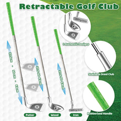 Letapapa toddler golf set iron club enables controlled swings for beginners.