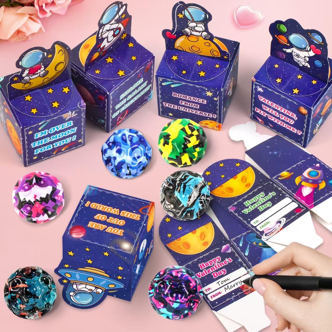 Letapapa valentines ball bright colors for easy visibility