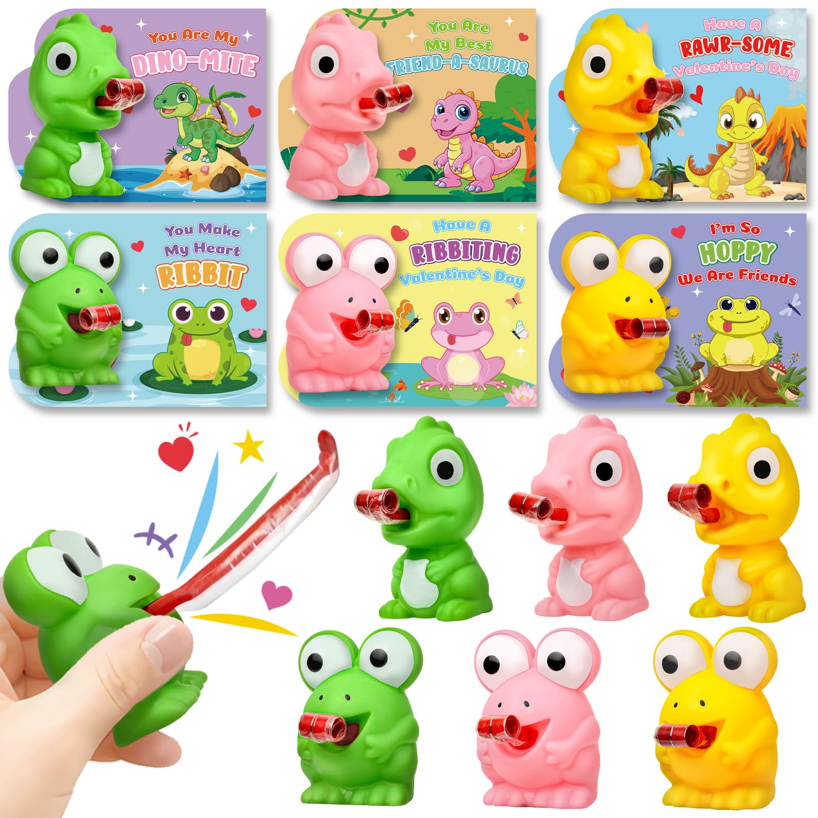 Letapapa valentines cards for kids with 6 unique styles for classroom exchanges