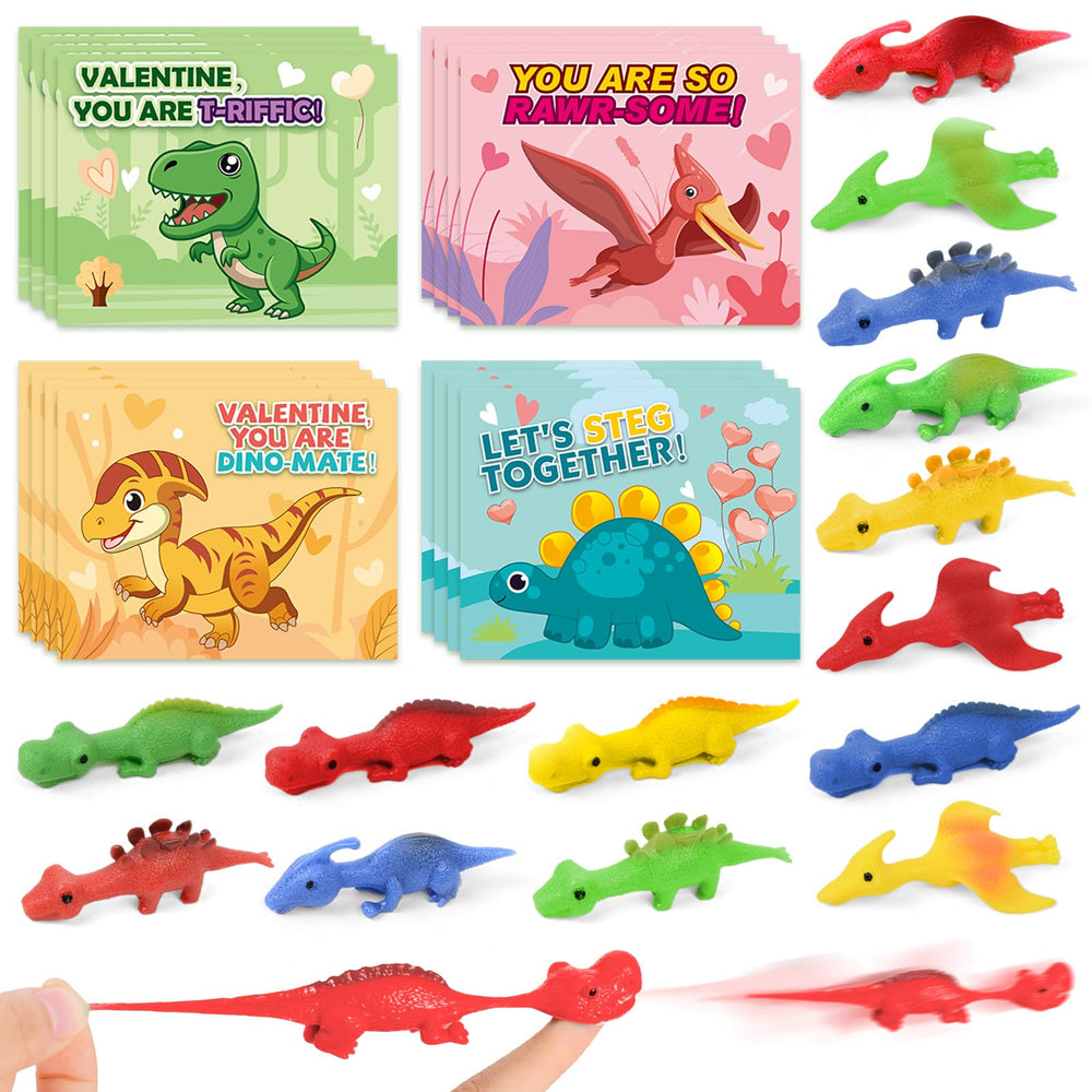 Letapapa slingshot dinosaur finger toy in action for active play