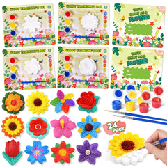 Letapapa Flower plaster card front design for classroom exchanges