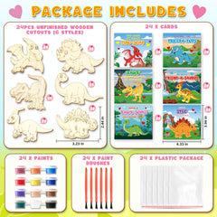Letapapa Valentines party favors with dinosaur crafts