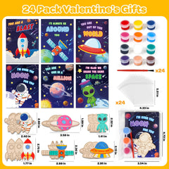 Six space designs on cards with To/From section for personalization.