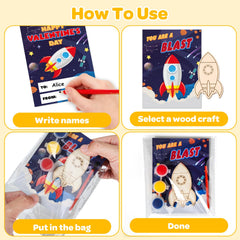 Space themed crafts make great party favors and classroom exchanges.