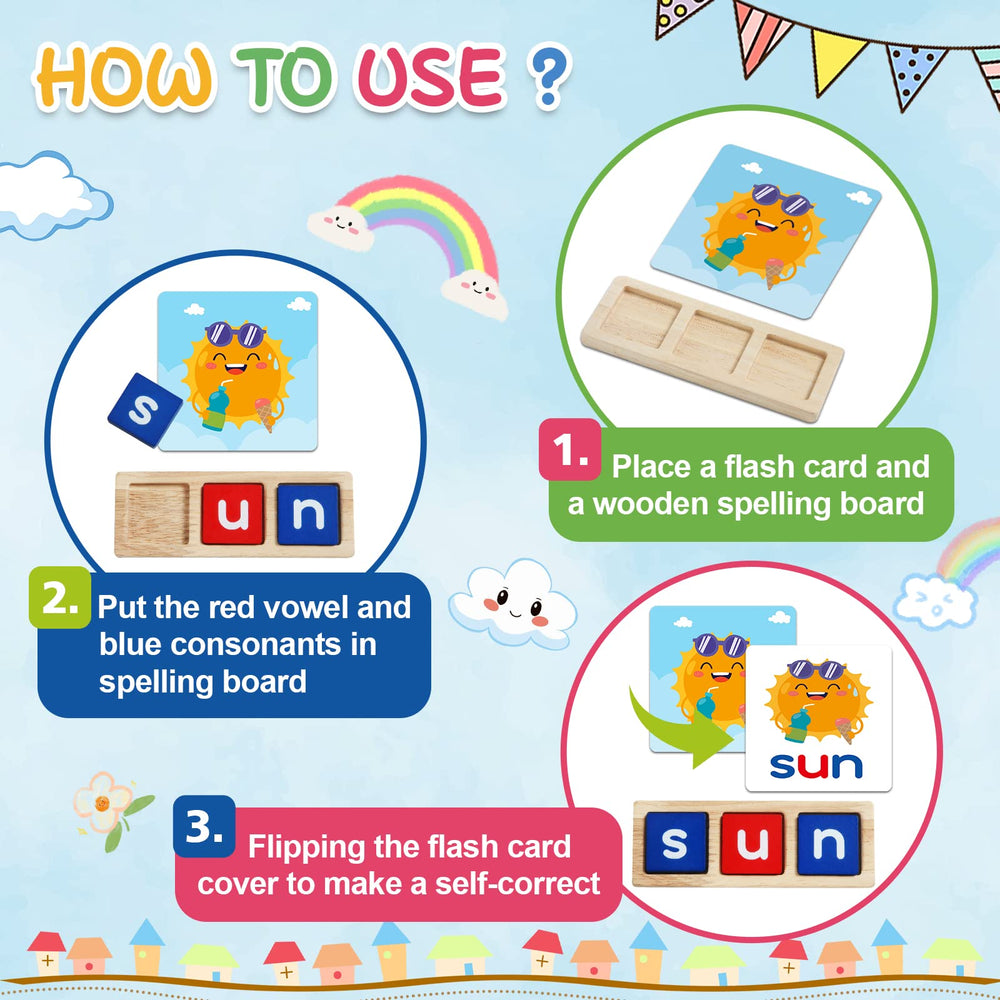 Letapapa wooden spelling boards provide sturdy, hands-on word building.
