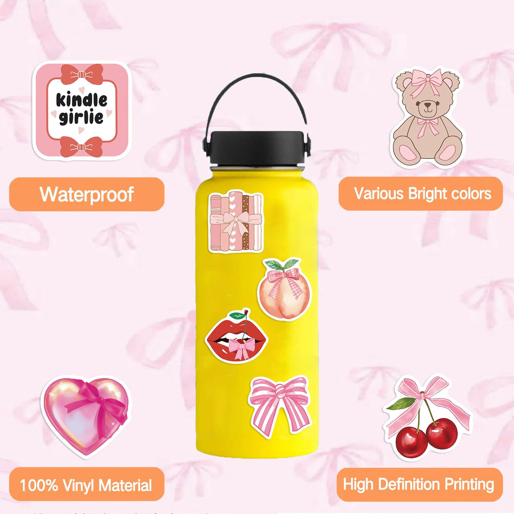Letiezhi Coquette stickers on laptop display durable vinyl finish