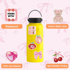 Letiezhi Coquette stickers on laptop display durable vinyl finish