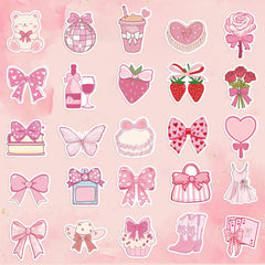 Letiezhi Coquette pink aesthetic pack showcasing multiple designs