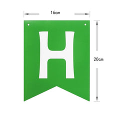 Letjolt green-themed banner enhances wall decor and photo props at events