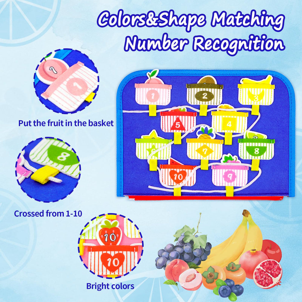 Letoya Ocean Busy Board buttoning activity for fine motor skills