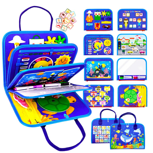 Letoya Ocean Busy Board cover invites curious play with ocean scene