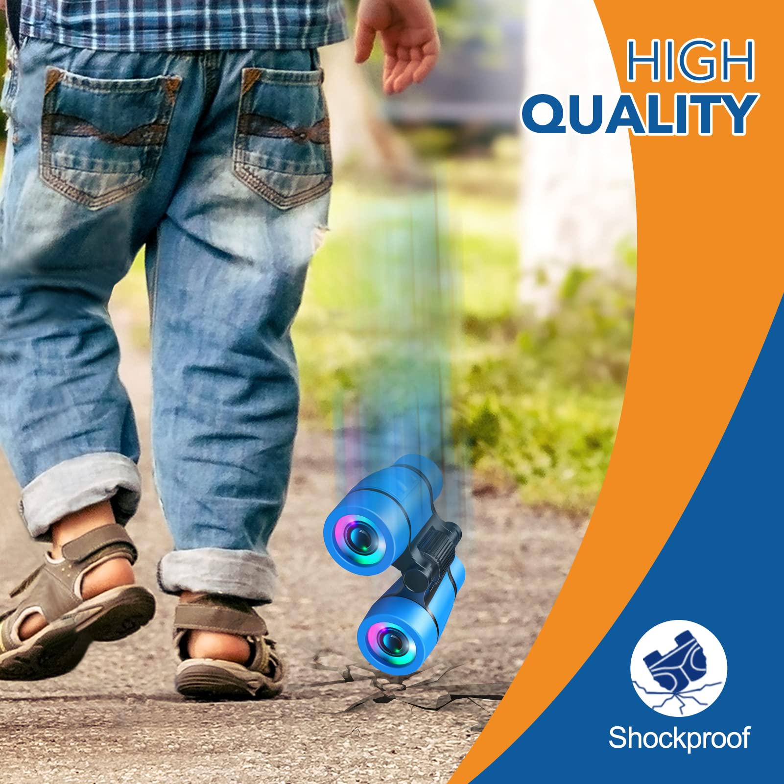 LET'S GO! Non-slip grip helps little hands hold steady during viewing.