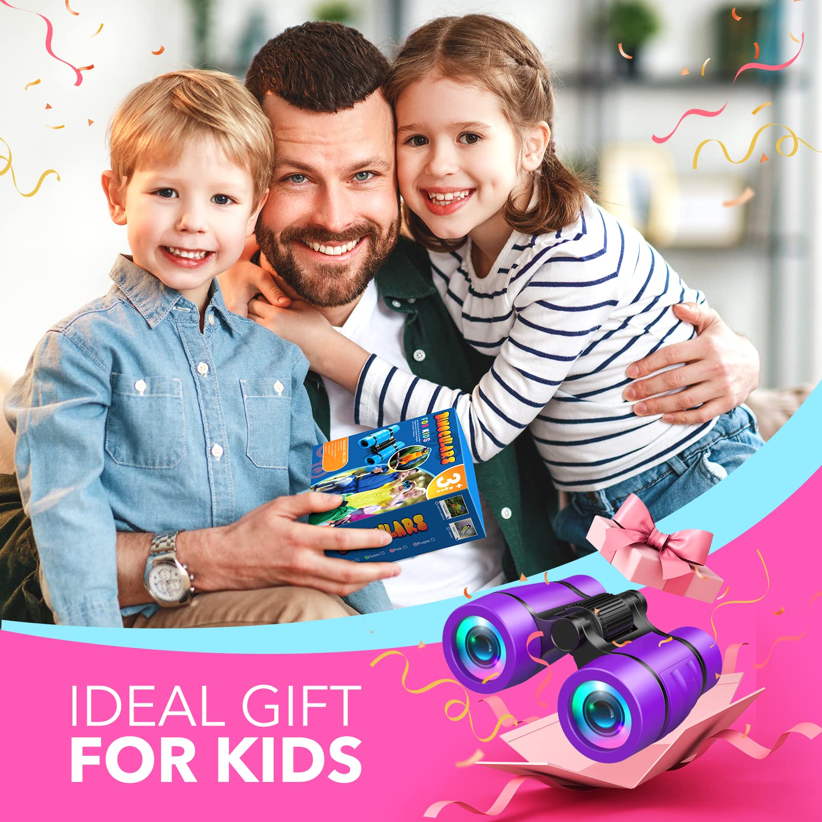 LET'S GO! comes with a canvas bag and neck strap for convenient carrying.